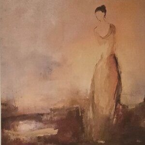 "Memoirs by Lisa Ridges Abstract Canvas Print Wall Art – Vibrant, Emotional
